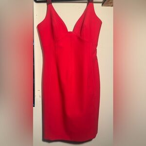 Cinq à Sept Vibrant Pink Midi Dress